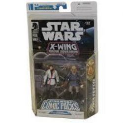STAR WARS -  STAR WARS COMIC PACK #14 WEDGE ANTILLES AND BORSK FEY`LYA: X-WING ROGUE SQUADRON 14 -  LEGACY COLLECTION RED 14